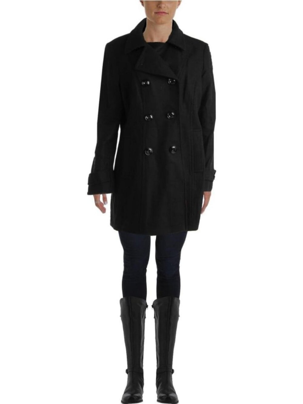 Classic Double Breasted Wool Coat for Women - Stylish & Warm Outerwear